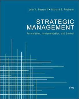 Strategic Management John Pearce Epub