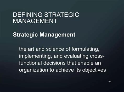 Strategic Management Strategy Formulation and Implementation Reader