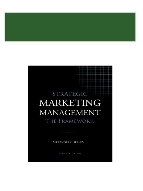 Strategic Marketing Management 7th Edition Alexander Chernev Pdf Epub