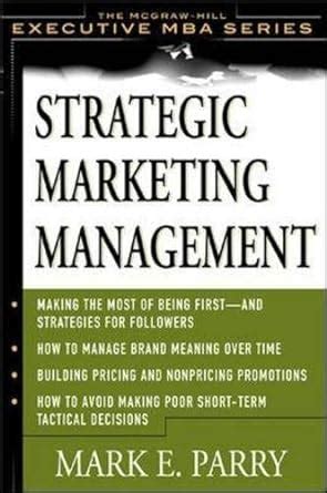 Strategic Marketing Management A Means-End Approach Epub