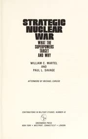 Strategic Nuclear War What the Superpowers Target and Why Kindle Editon