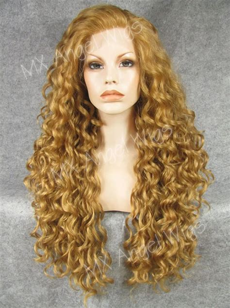 Strawberry Blonde Curly Wig: