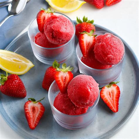 Strawberry Sorbet: