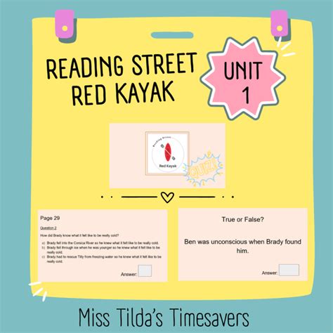 Street Grade 5 Red Kayak Qwestion Answers Doc