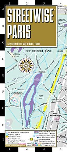 Streetwise Paris Map Laminated Center Doc
