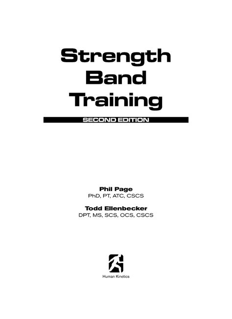 Strength Band Training - 2nd Edition PDF