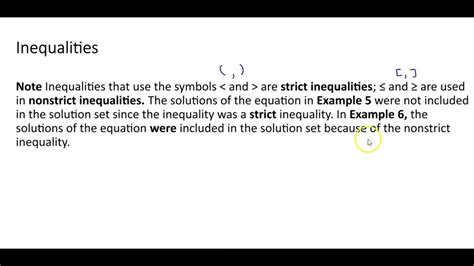 Strict inequalities