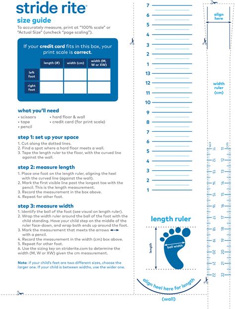 Stride Rite Shoe Measuring Chart: The Ultimate Guide to Finding the Perfect Fit for Your Child