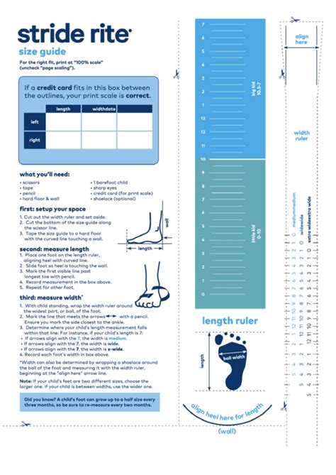 Stride Rite Shoe Size Chart: A Comprehensive Guide for Finding the Perfect Fit for Your Child