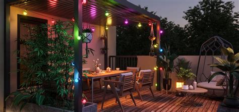 String LED Lights for Patio:Illuminate Your Outdoor Oasis with 10,000+ Lumens