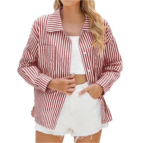 Striped Button-Up Shirts: A Versatile and Timeless Essential for Women's Wardrobes