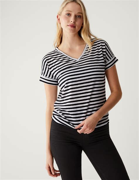 Striped V-Neck T-Shirts: The Ultimate Wardrobe Staple