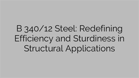 Structural Sturdiness