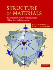 Structure.of.materials.an.introduction.to.crystallography.diffraction.and.symmetry Ebook PDF