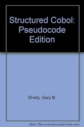Structured Cobol Pseudocode Edition PDF