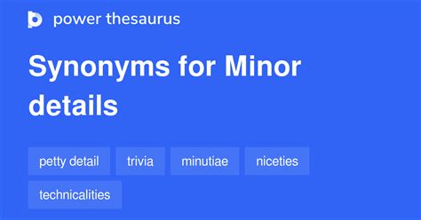 Struggling to Find the Perfect Word for the Minor Details? Unleash the Power of an Inconsequential Thesaurus!