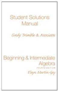 Student's Solutions Manual for Beginning and Intermediate A PDF