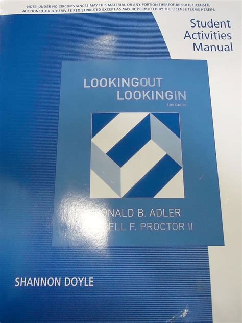 Student Activities Manual for Adler Proctor II Towne s Looking Out Looking In 11th Doc