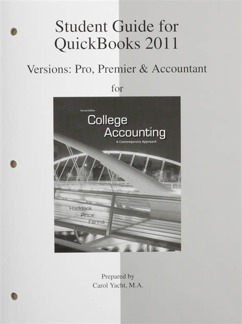 Student Guide for QuickBooks Accountant 2011 with QuickBooks Accountant Templates Epub
