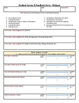 Student Perception Survey: Empowering Student Voices to Enhance Education