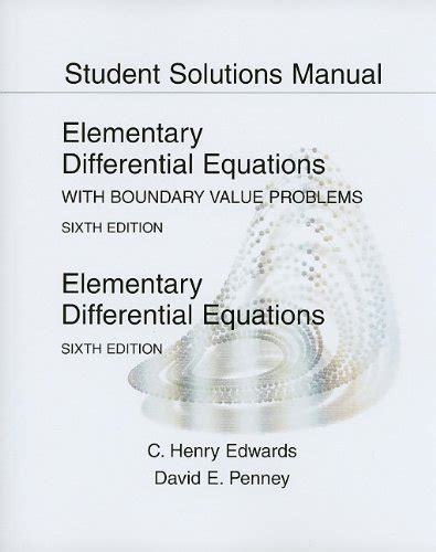 Student Solutions Manual Boundary Value Problems H PDF