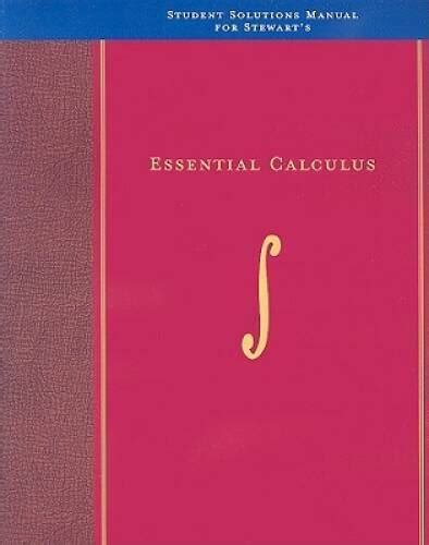 Student Solutions Manual For Stewart39s Calculus Epub