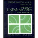 Student Solutions Manual Linear Algebra Hill Reader