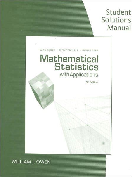 Student Solutions Manual Mathematical Statistics With Applications Epub