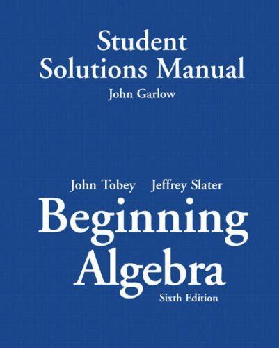 Student Solutions Manual for Beginning Algebra Kindle Editon