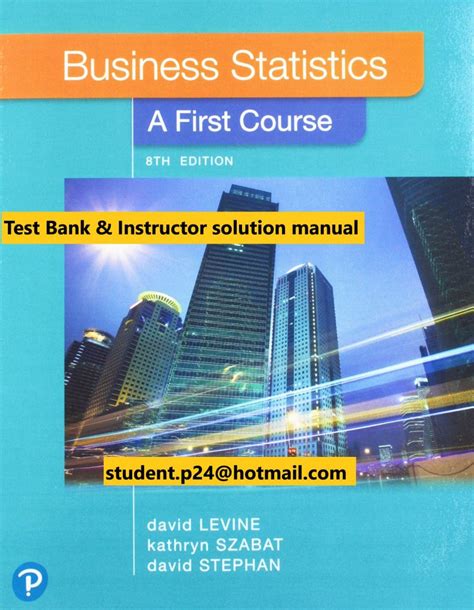 Student Solutions Manual for Business Statistics: A First Course Ebook Reader