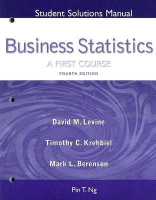 Student Solutions Manual for Business Statistics: A First Course Ebook Reader