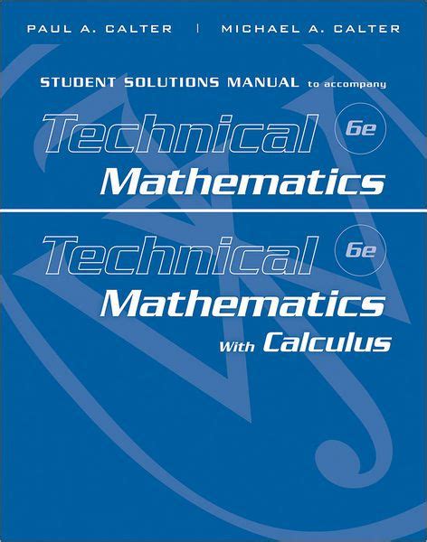 Student Solutions Manual to accompany Technical Mathematics and Technical Mathematics with Calculus Epub