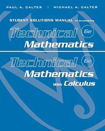 Student Solutions Manual to accompany Technical Mathematics and Technical Mathematics with Calculus Epub