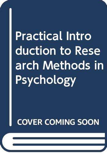 Student Workbook A Practical Introduction To Research Methods In Psychology Epub