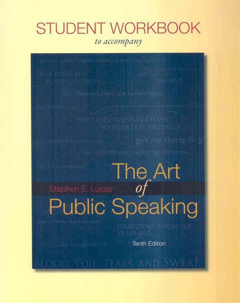 Student Workbook for use with The Art of Public Speaking Doc