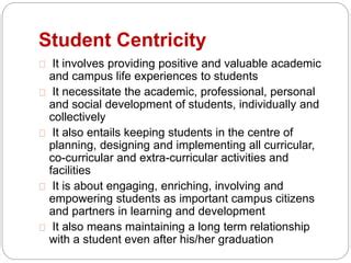 Student-centricity: