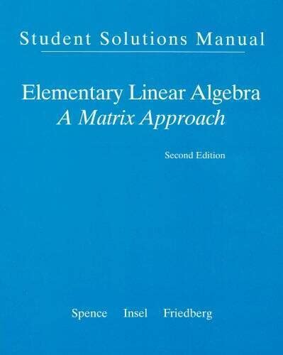 Student.Solution.Manual.for.Elementary.Linear.Algebra PDF