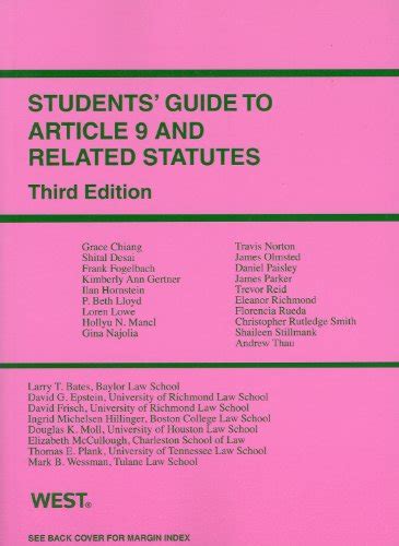 Students Guide to Article 9 and Related Statutes Student Guides Kindle Editon