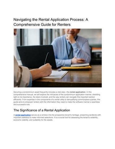 Students Rental Application: A Comprehensive Guide for Renters