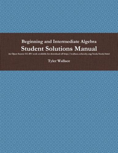 Students Solutions Manual For Beginning And Intermediate PDF