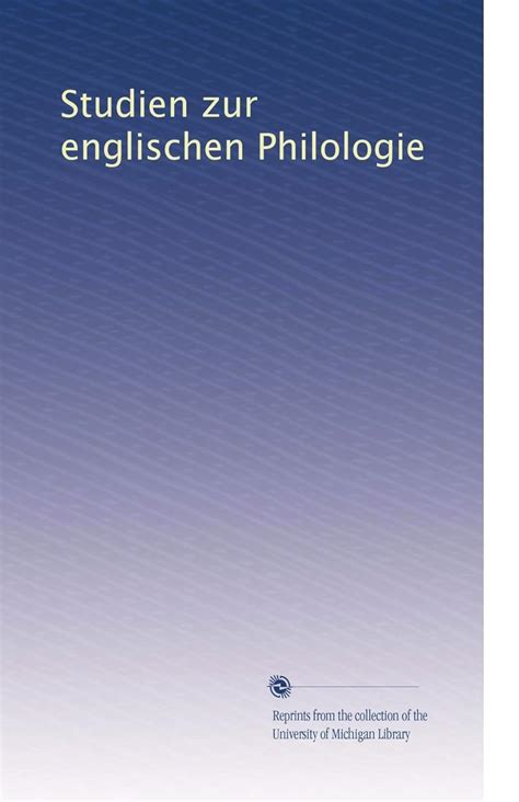 Studien Zur Englischen Philologie Epub