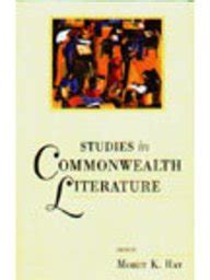 Studies in Commonwealth Literature Reader