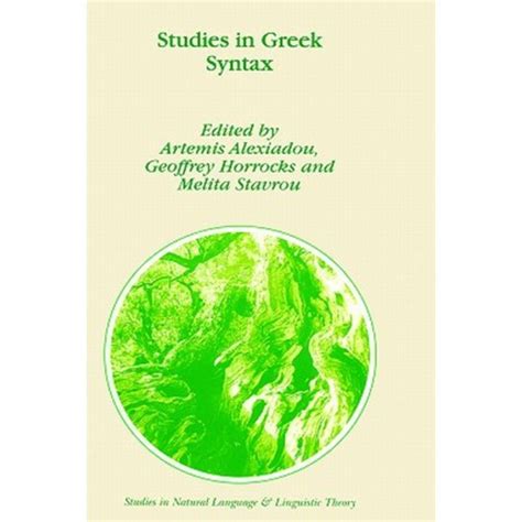 Studies in Greek Syntax Reader