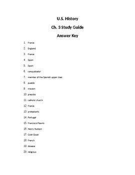 Study Guide Answer Key History Mcgraw Hill PDF