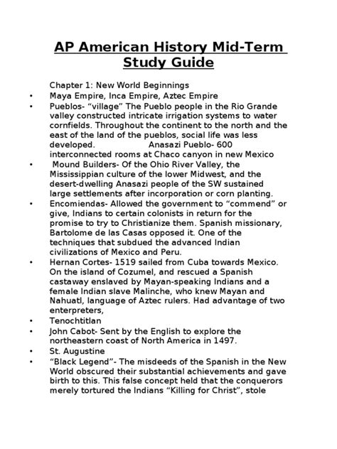 Study Guide Answers Ap American History Renewing PDF