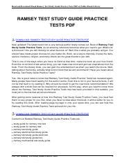 Study Guide For Ramsey Aptitude Test Ebook Reader