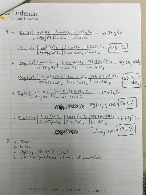 Study Guide Stoichiometry Answers Reader
