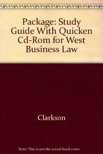 Study Guide and Test Preparation with Quicken Business Law Partner 20 CD-ROM for West s Business Law Alternate Edition Epub