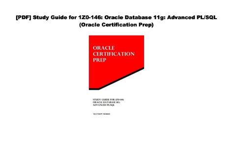 Study Guide for 1Z0-146 Oracle Database 11g Advanced PL/SQL Kindle Editon