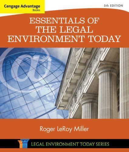 Study Guide for Miller Cross The Legal and E-Commerce Environment Today 5th Doc